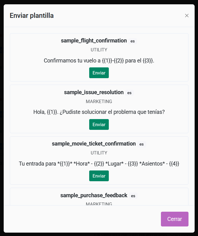 Template selector