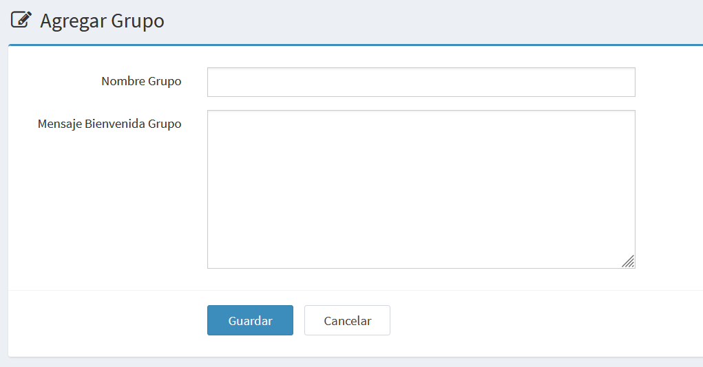 Create group form