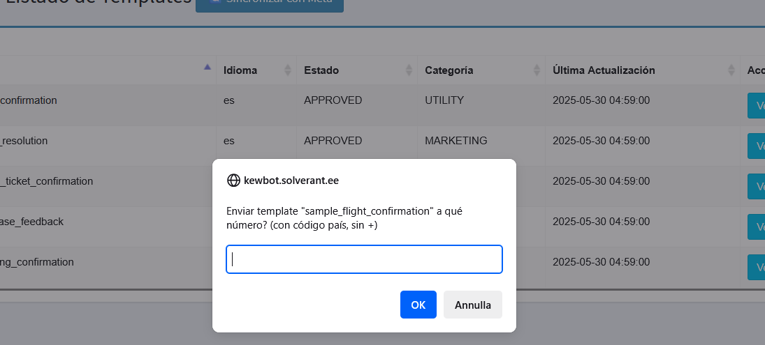 Enviar test